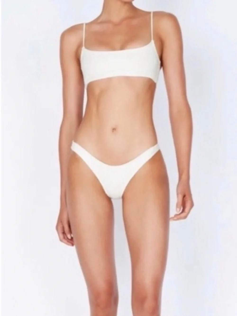 triangl swimwear White Scoop Bralette Bikini